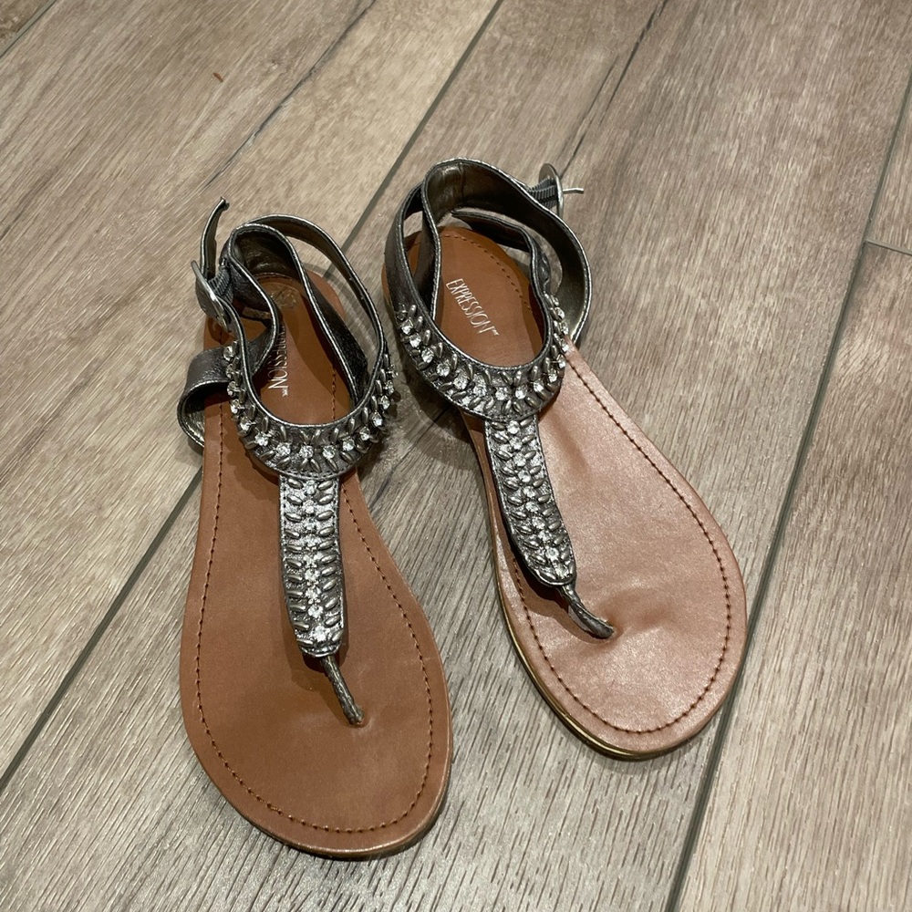 Expression Women’s Sandals (Grey/Metallic) (Size 8)
